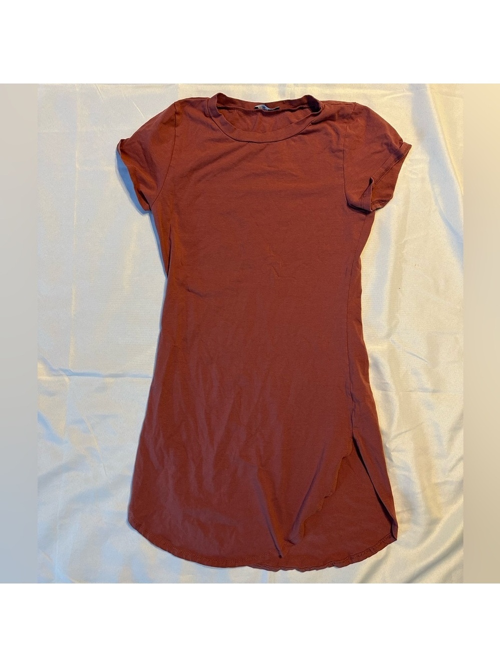 Fashionova T-shirt Dress With Side Slit - SZ S